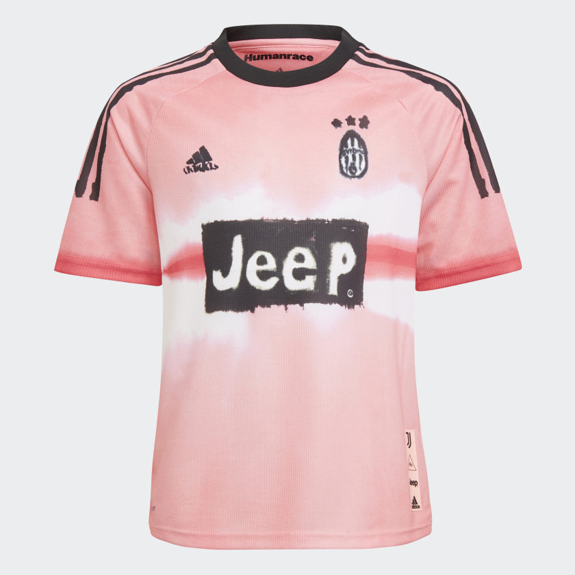 adidas Juventus Human Race Kids Jersey Glow PinkBlack
