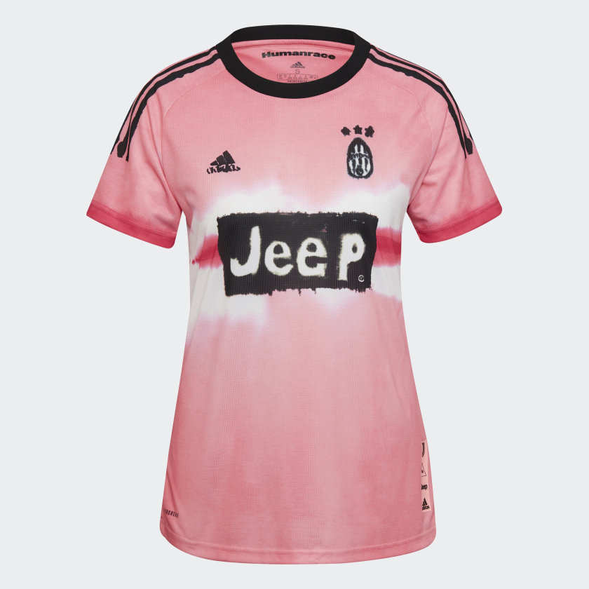 adidas Juventus Human Race Womens Jersey Glow PinkBlack