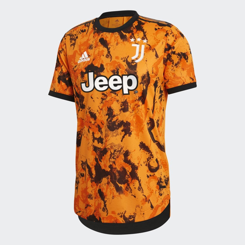 adidas Juventus Maglia Gara Third Authentic 202021 Jersey Orange