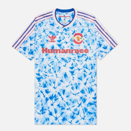 adidas Manchester United Human Race Jersey WhiteBold Blue