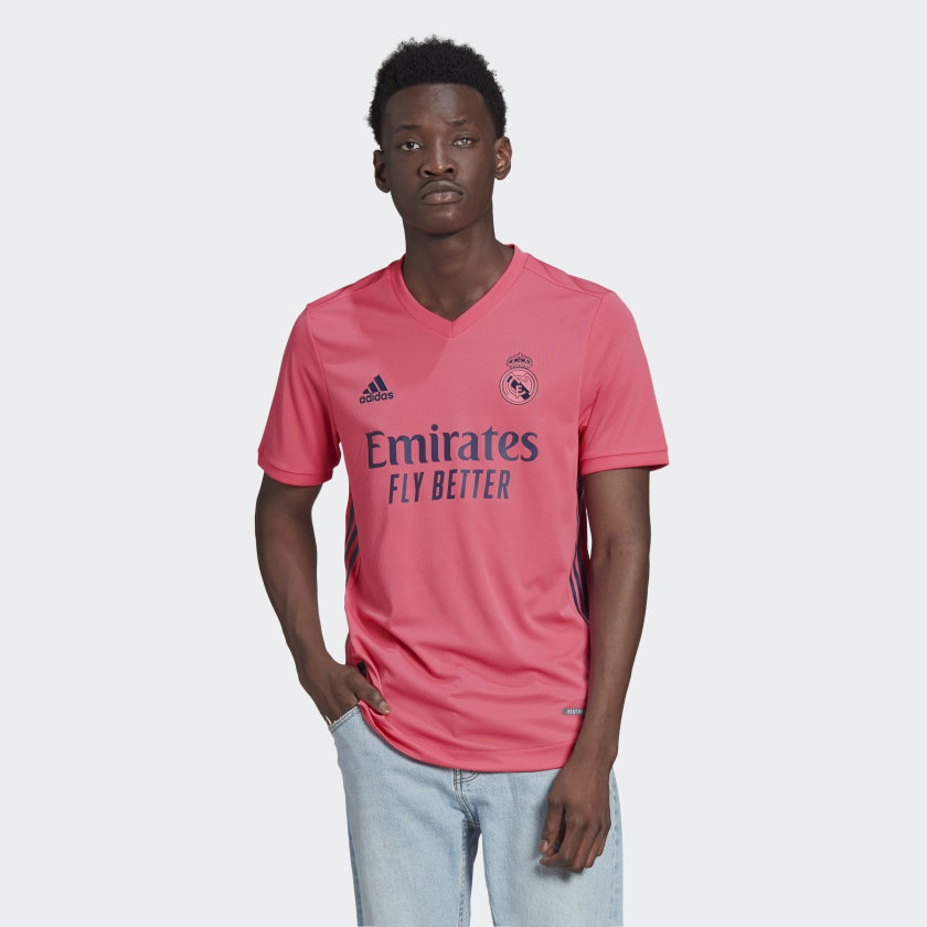 adidas Real Madrid Away Authentic Shirt 2021 Pink Jersey Pink