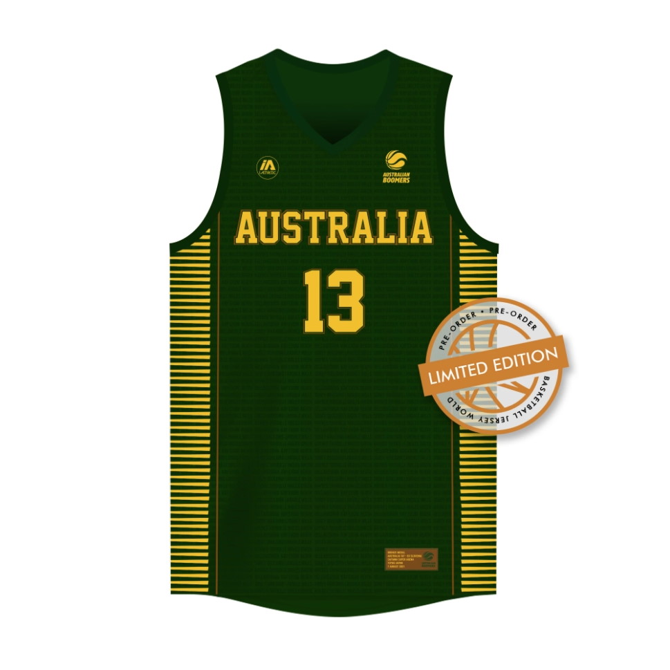 iAthletic Jock Landale Australian Boomers Olympics Commemorative Bronze Edition Jersey