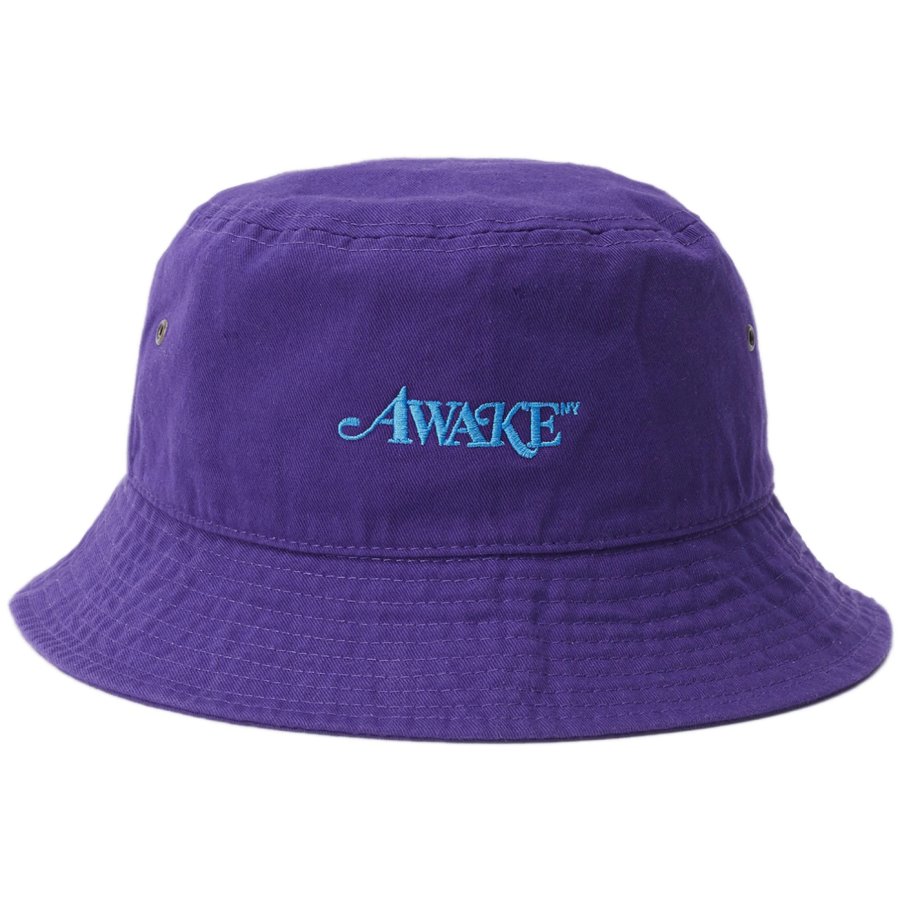 Awake Classic Logo Bucket Hat Purple