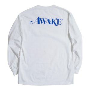 Awake Classic Logo LS Tee White 1