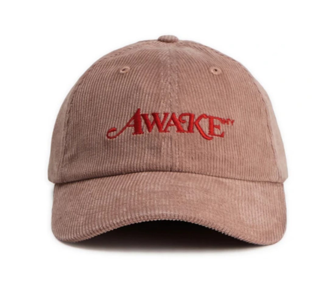 Awake Corduroy Classic Logo Dad Hat Pink