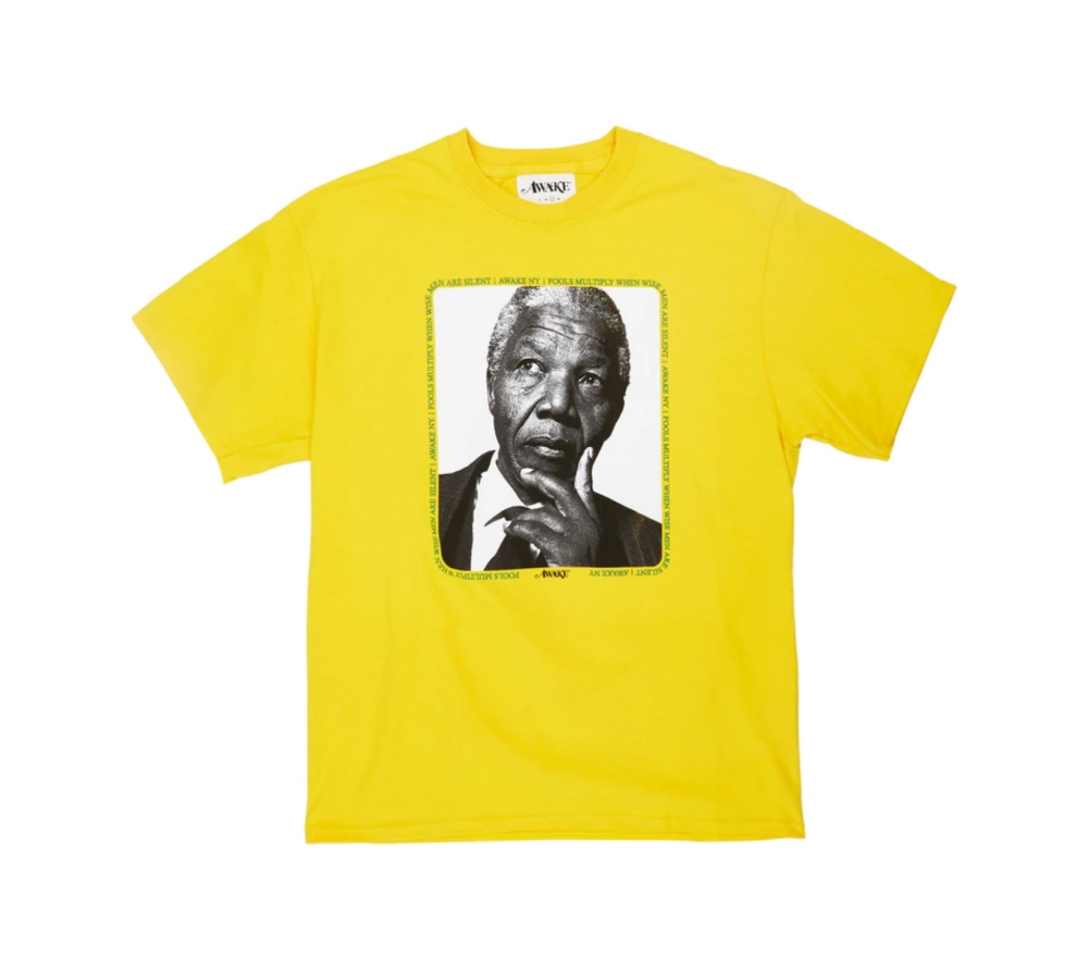 Awake Mandela Tee Yellow