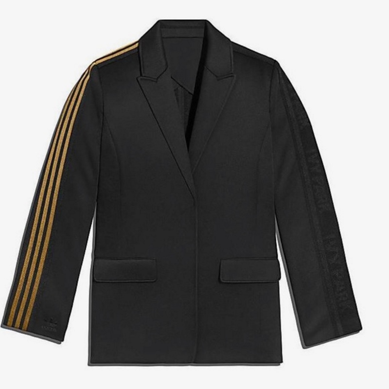 adidas Ivy Park 3 Stripes Suit Jacket Plus Size Black