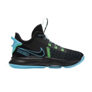Nike LeBron Witness 5 GS Black Light Blue Fury