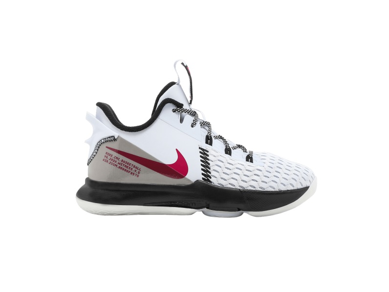 Nike LeBron Witness 5 GS Grey Fireberry