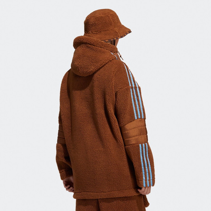 Adidas teddy hoodie sale