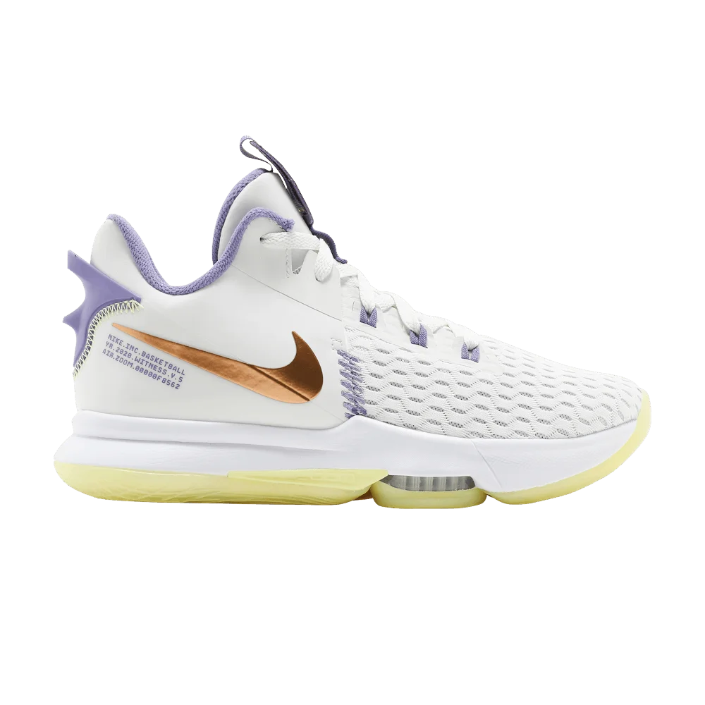 Кроссовки Nike LeBron Witness 5 'Summit White Metallic Bronze'
