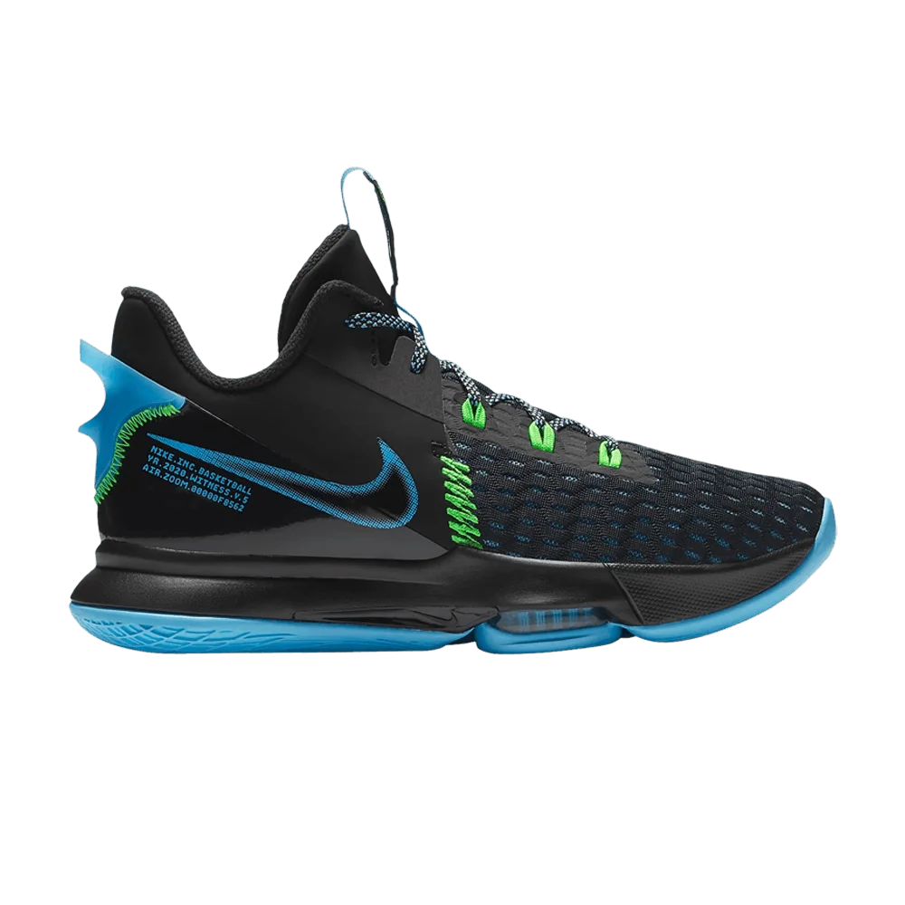 Кроссовки Nike LeBron Witness 5 'Black Light Blue Fury'