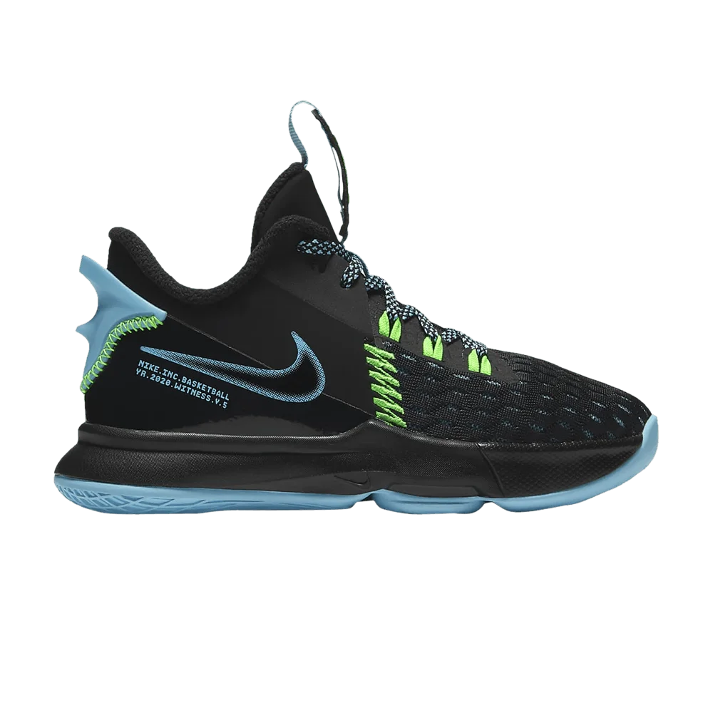 Кроссовки Nike LeBron Witness 5 PS 'Black Light Blue Fury'