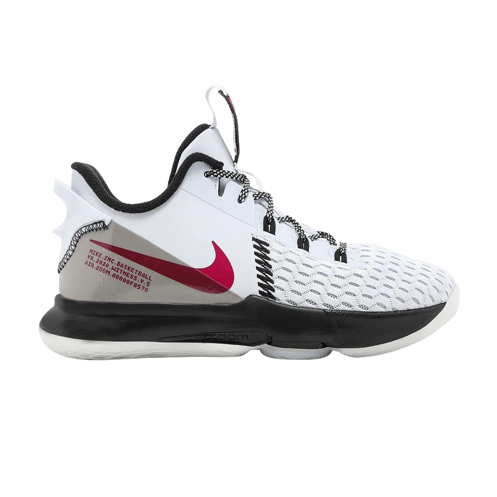 Кроссовки Nike LeBron Witness 5 GS 'Grey Fireberry'