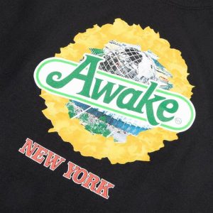 Awake Strawberry Kiwi T shirt Black 1