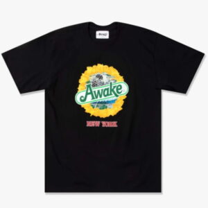 Awake Strawberry Kiwi T shirt Black
