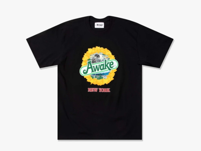 Awake Strawberry Kiwi T shirt Black