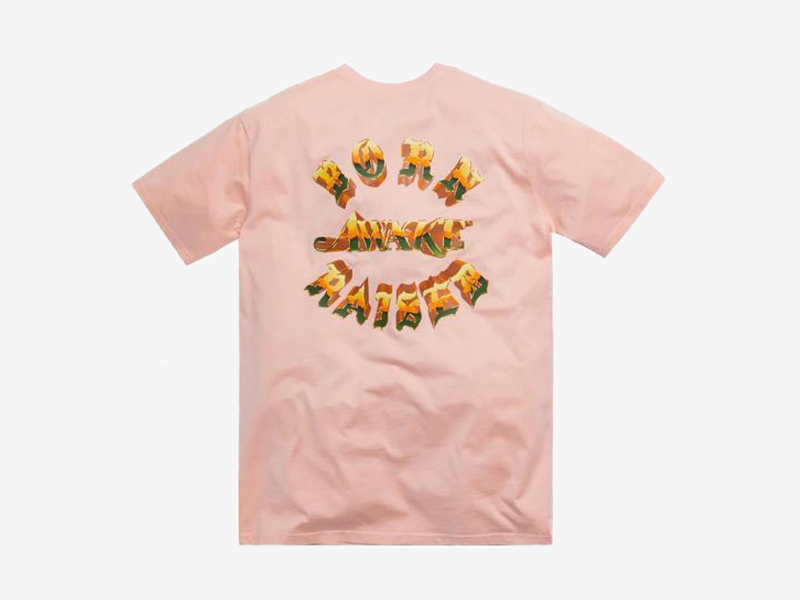 Футболка Awake x Born X Raised Chrome Rocker Tee Pink