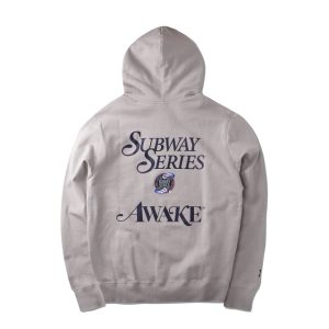 Awake x New York Yankees Subway Series Hoodie Grey 1