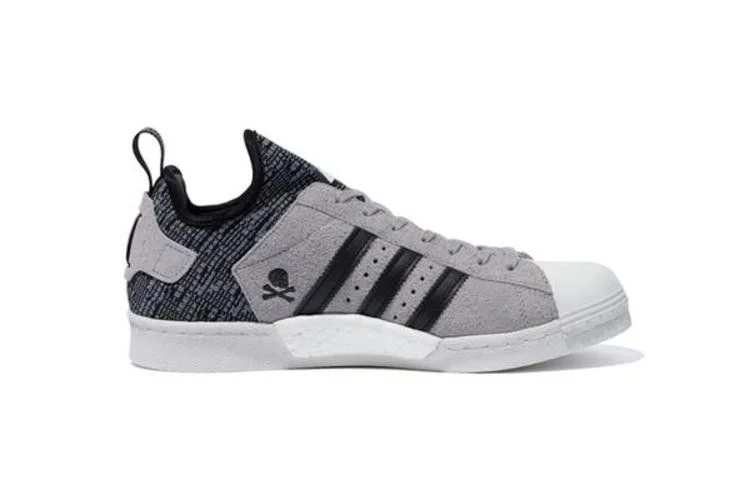 Кроссовки A Bathing Ape x Neighborhood x adidas Superstar Boost 'Grey Black'