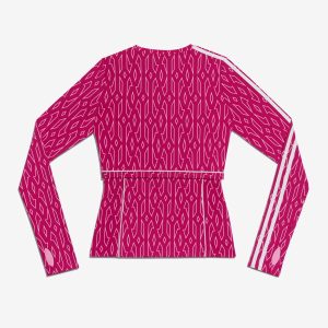 adidas Ivy Park Snap Monogram Top Bold Pink 1