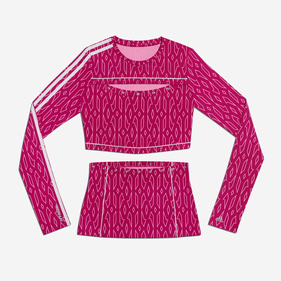 Pink adidas top best sale