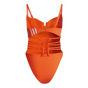 adidas Ivy Park Spaghetti Strap One Piece Swimsuit Plus Size Solar Orange 1
