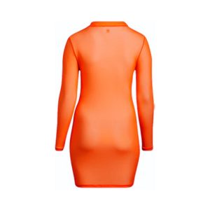 adidas Ivy Park Swim Cover Up Dress Plus Size Solar Orange 1