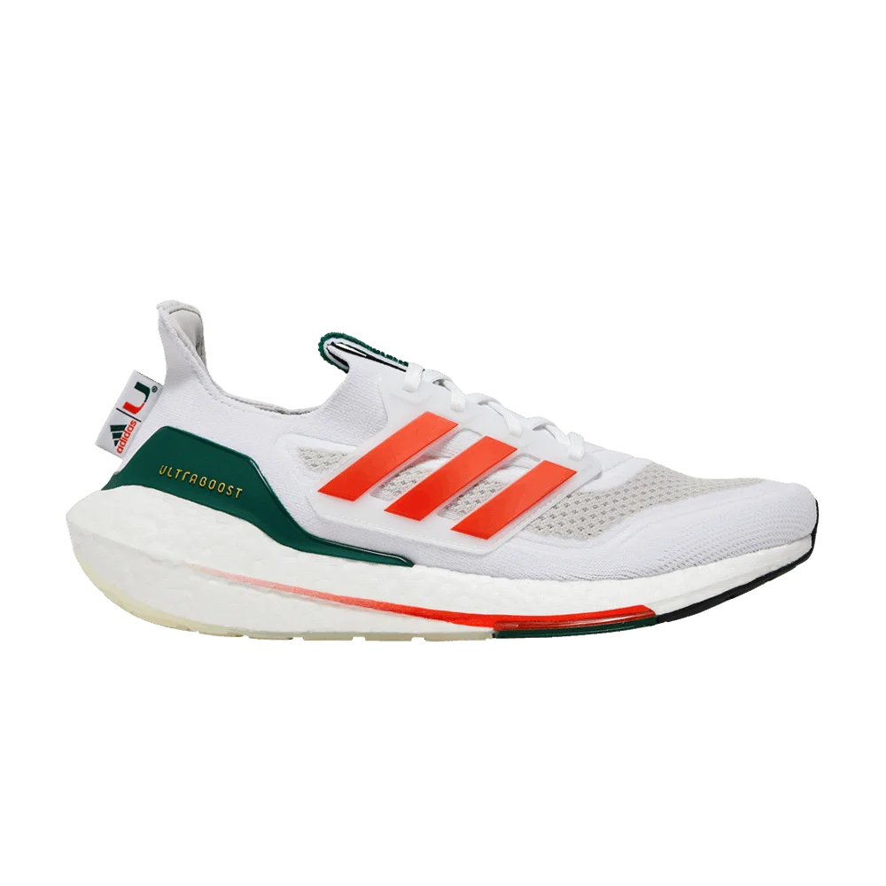 Кроссовки Adidas UltraBoost 21 'NCAA Pack - Miami'