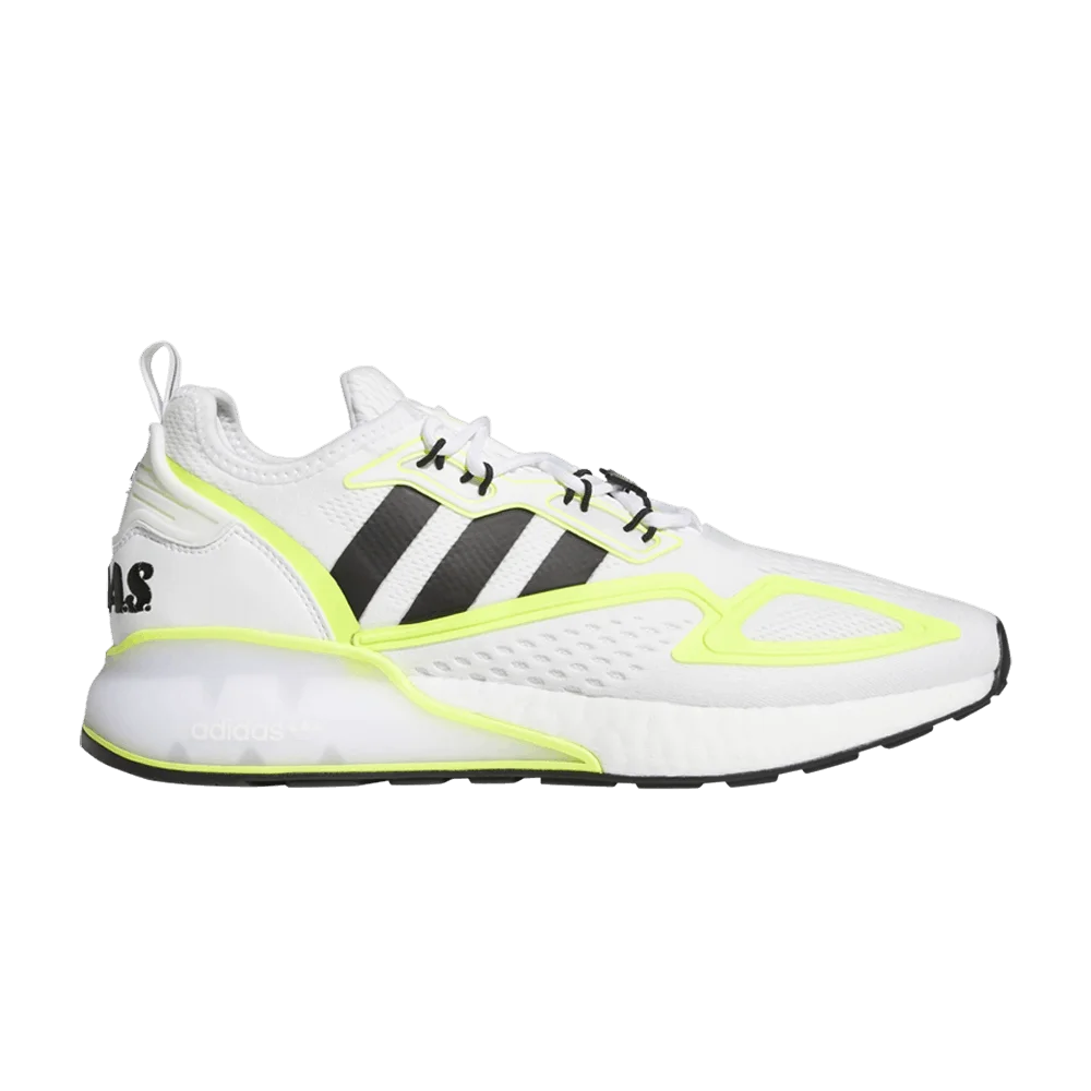 Кроссовки Adidas ZX 2K Boost 'White Solar Yellow'