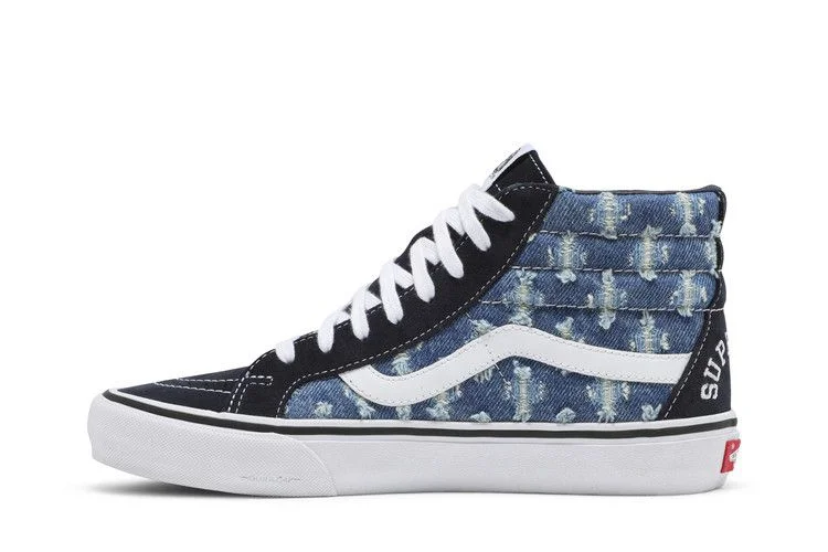 Supreme x Vans Sk8-Hi 'Blue Hole Punch Denim'