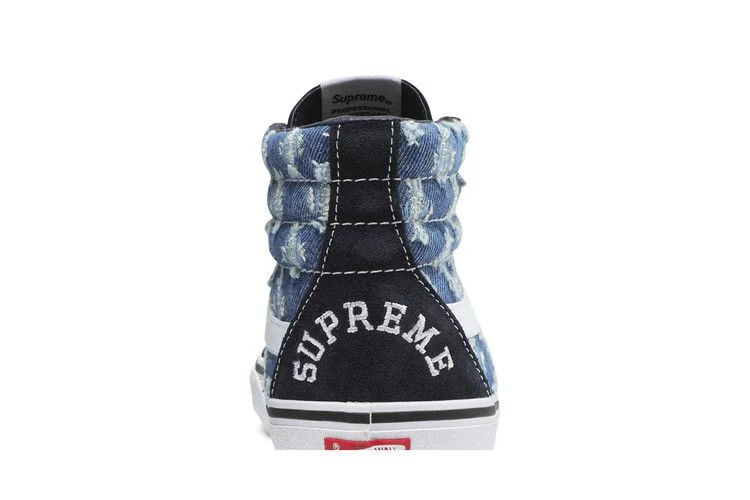 Supreme x Vans Sk8-Hi 'Blue Hole Punch Denim'