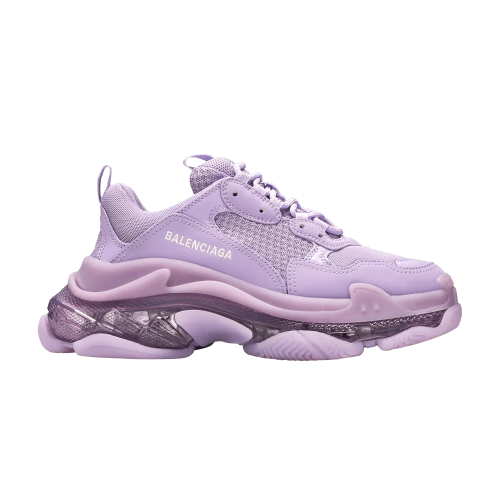 Кроссовки Balenciaga Wmns Triple S Sneaker 'Clear Sole - Light Lilac'