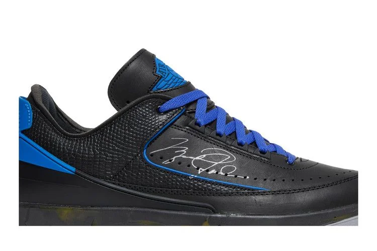 Кроссовки Off-White x Air Jordan 2 Retro Low SP 'Black Varsity Royal'