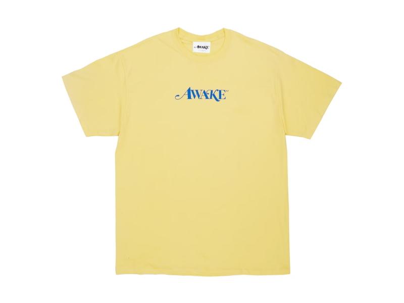 Awake Classic Logo Tee Light Yellow