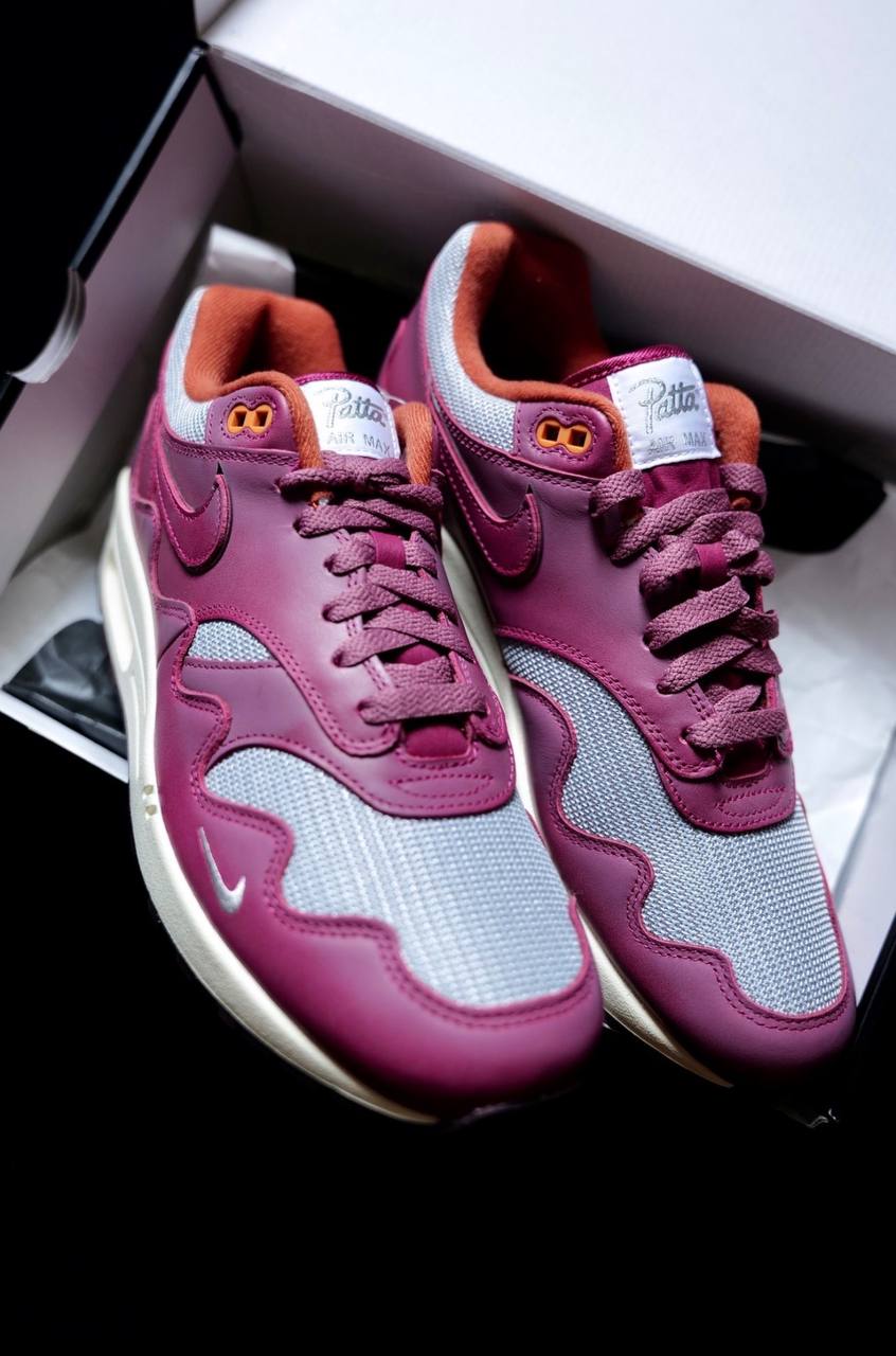 Patta x Nike Air Max 1 Rush Maroon DO9549 001