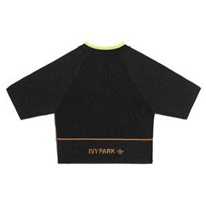 adidas Ivy Park Knit Crop Top Plus Size BlackMesa 1