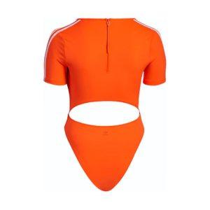 adidas Ivy Park Knot Swimsuit Plus Size Solar Orange 1