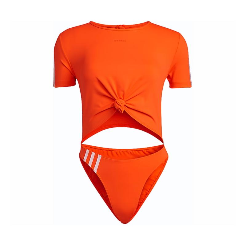 adidas Ivy Park Knot Swimsuit Solar Orange