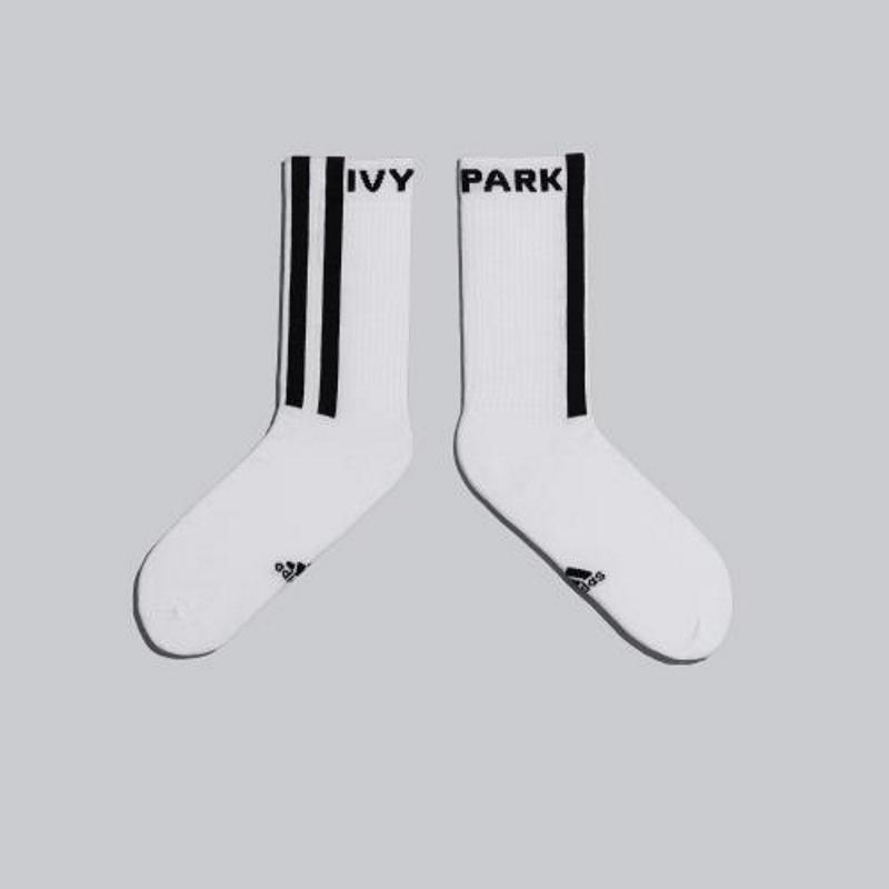 adidas Ivy Park Logo Socks 3 Pair WhiteBlackBlack