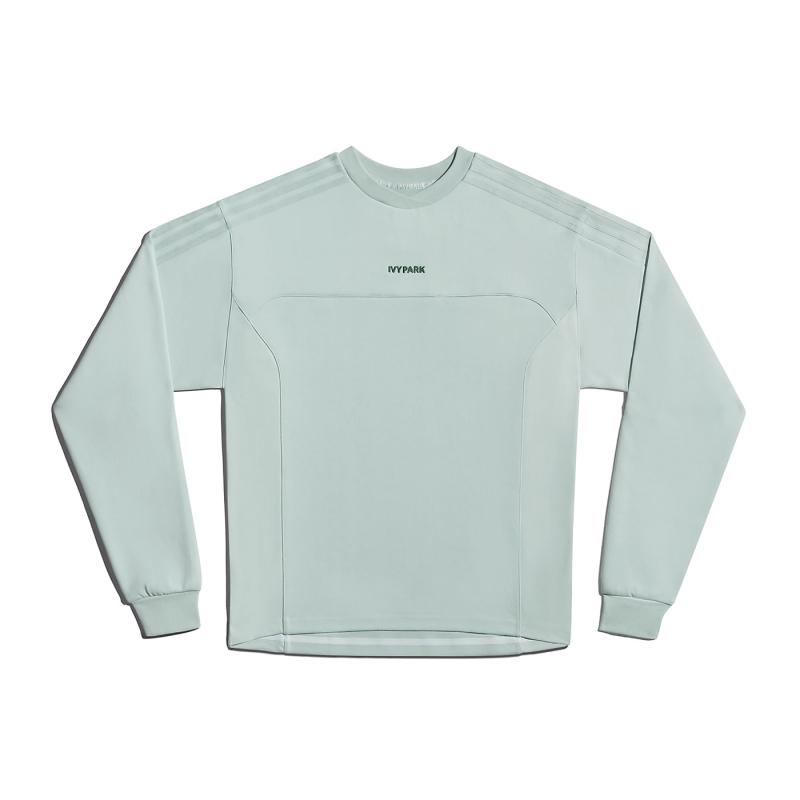 adidas Ivy Park Long Sleeve Crewneck Sweatshirt Gender Neutral Green Tint