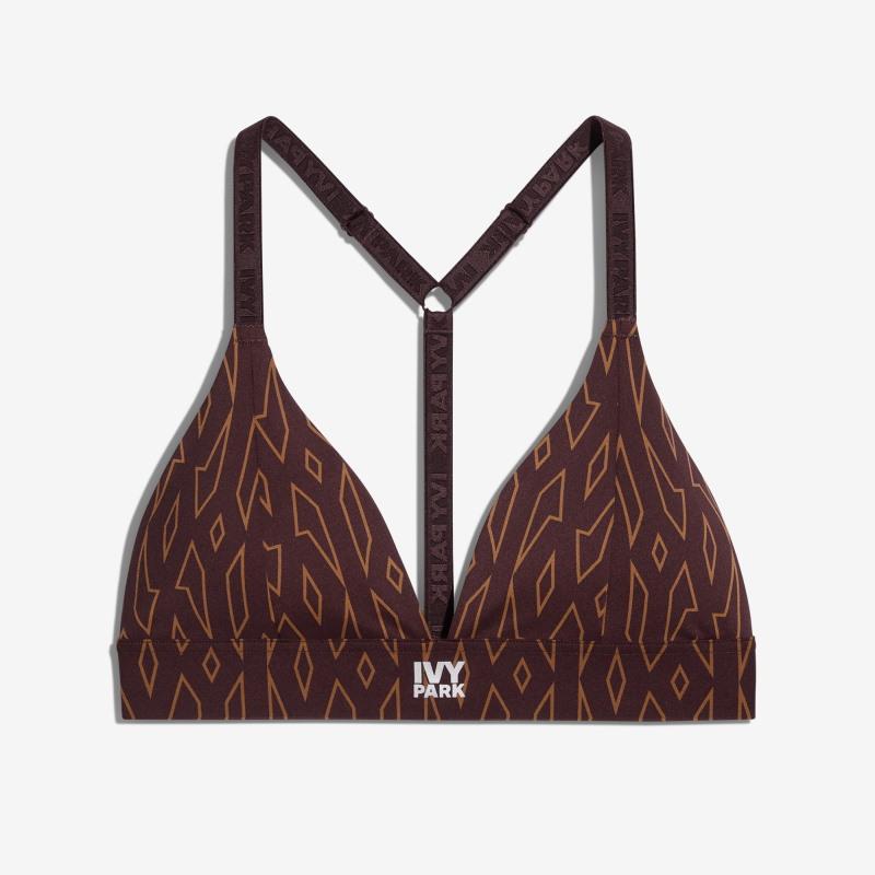 adidas Ivy Park Low Support Triangle Bra Wild BrownNight Red