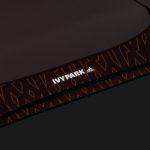 adidas Ivy Park Monogram Crop Top Wild BrownNight Red 5