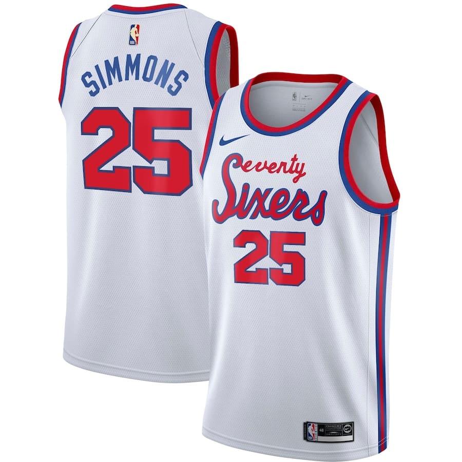 philadelphia 76ers nike classic edition swingman jersey ben simmons youth