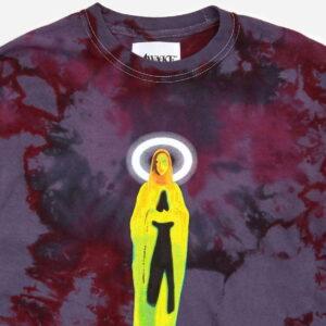 Awake Mother Mary L S Tee Tie Dye Charcoal 1