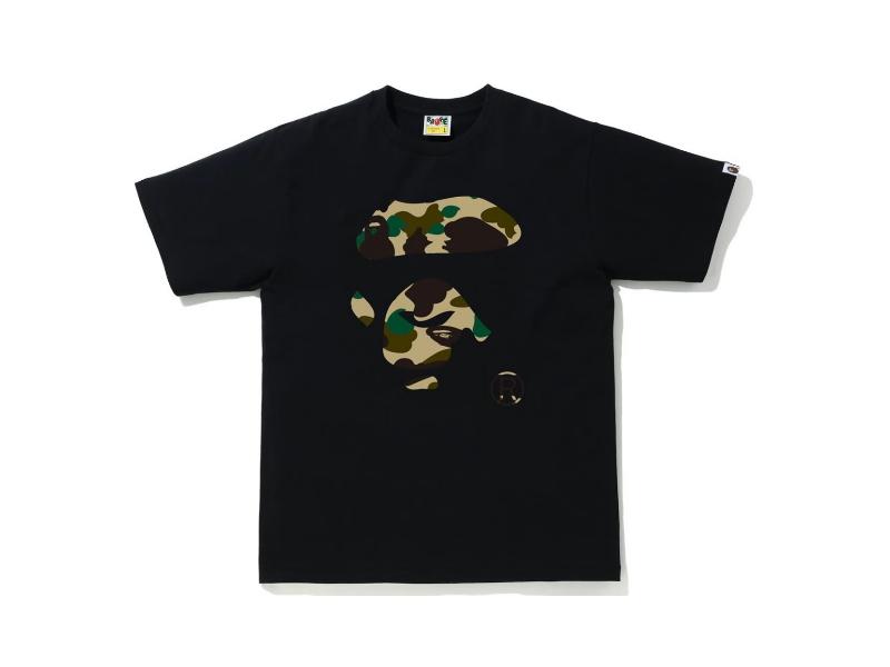 bape-1st-camo-ape-face-tee-black-yellow