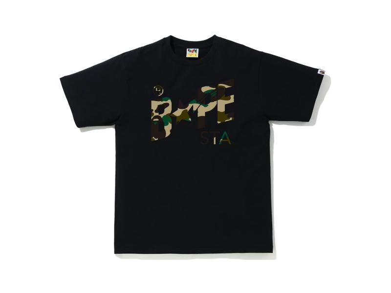 bape-1st-camo-bapesta-logo-tee-black-yellow