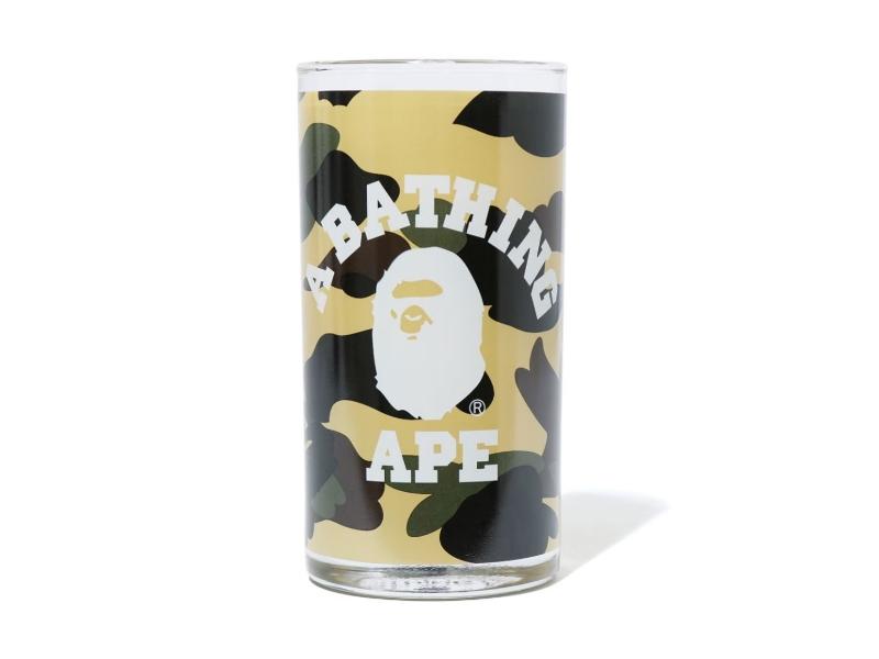 BAPE 1st Camo College Glass Cup Yellow
