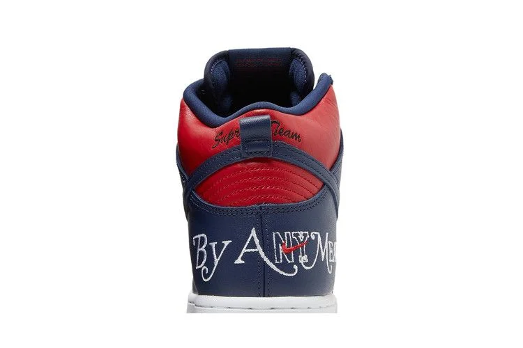 Кроссовки Supreme x Nike Dunk High SB 'By Any Means - Red Navy'