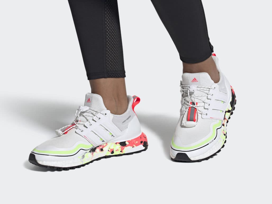 Кроссовки Wmns adidas UltraBoost Winter.Rdy White Lime Pink